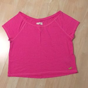 Cute Hollister Super Soft Pink Short Sleeves Top
